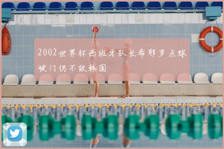 2002世界杯西班牙队长希耶罗点球破门仍不敌韩国