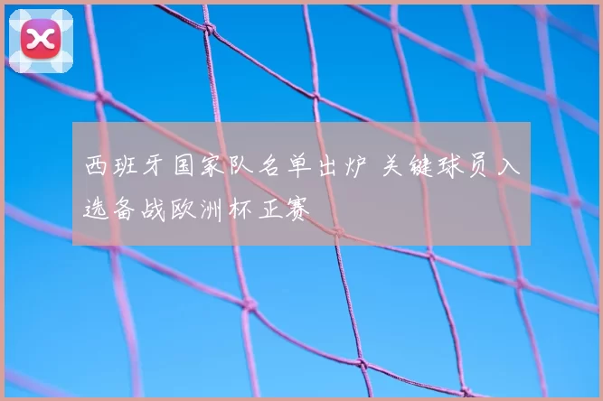 西班牙国家队名单出炉 关键球员入选备战欧洲杯正赛