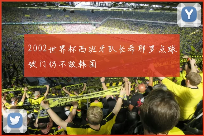 2002世界杯西班牙队长希耶罗点球破门仍不敌韩国